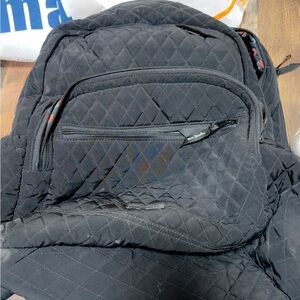 Vera Bradley Black Quilted Backpack